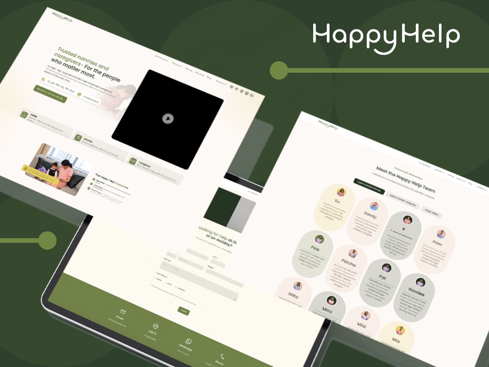 Happy Help website by Buildt