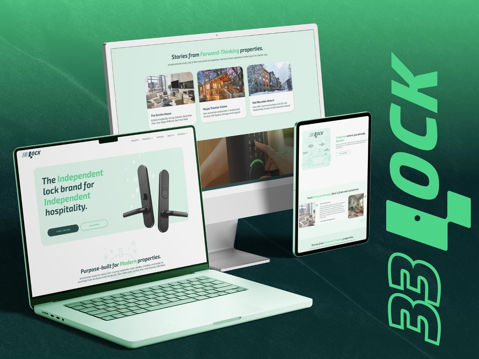 33 Lock website by Buildt