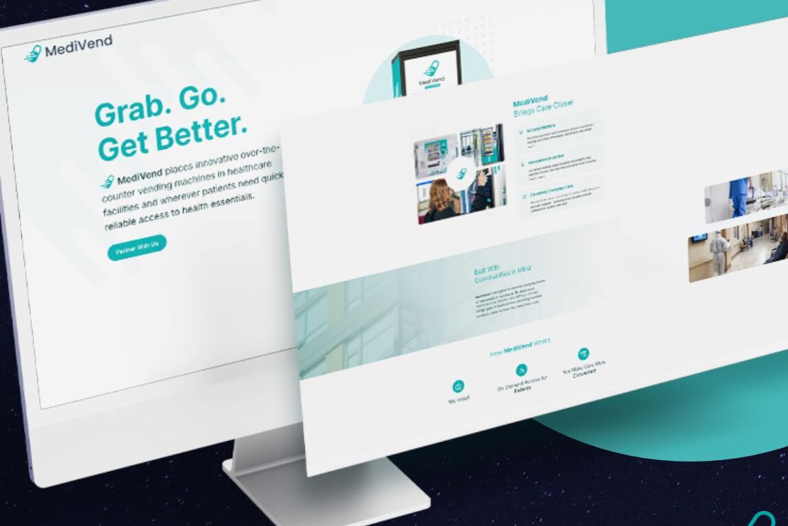 MediVend website by Buildt